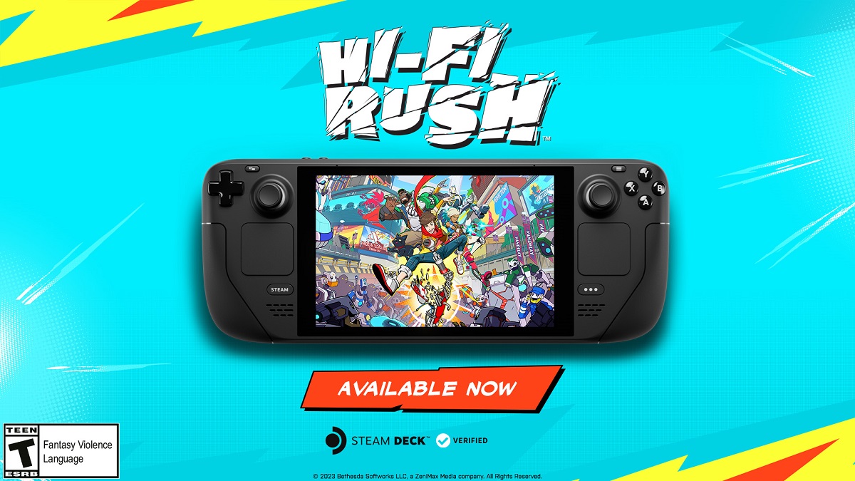Farbenfrohes Actionspiel Hi-Fi Rush vollständig für die Handheld-Konsole Steam Deck angepasst Farbenfrohes Actionspiel Hi-Fi Rush vollständig für die Handheld-Konsole Steam Deck angepasst