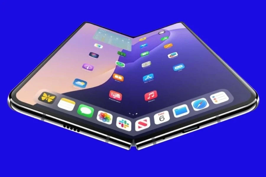 Das Konzept eines faltbaren iPhones Inoffizielles Konzept für ein faltbares iPhone
