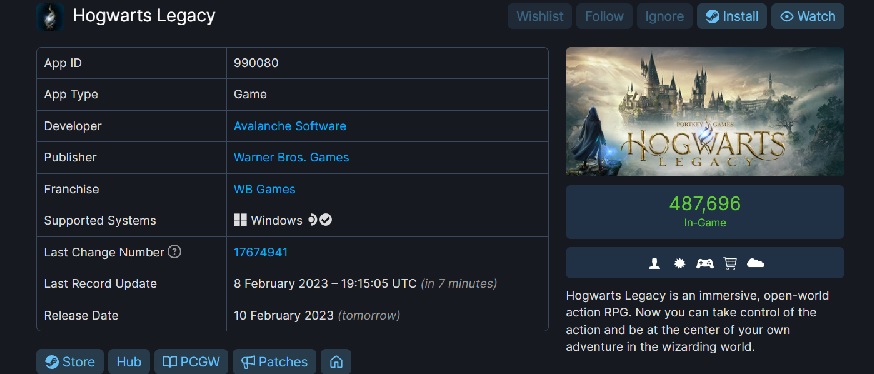 Hogwarts ist überfüllt: Die Zahl der gleichzeitigen Spieler in Hogwarts Legacy nähert sich stetig der 500.000er-Marke, und das, obwohl das Spiel nicht für jeden zugänglich ist!-2