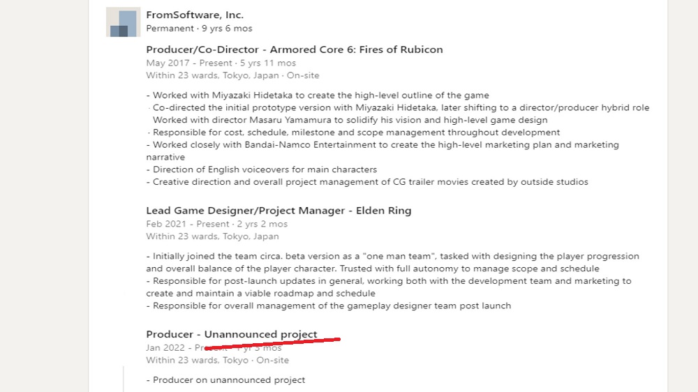 Fortsetzung von Elden Ring, Bloodborne 2, Dark Souls 4 oder neue IP? Es wurde enthüllt, dass FromSoftware an einem unangekündigten Projekt arbeitet-2 Fortsetzung von Elden Ring, Bloodborne 2, Dark Souls 4 oder neue IP? Es wurde enthüllt, dass FromSoftware an einem unangekündigten Projekt arbeitet-2