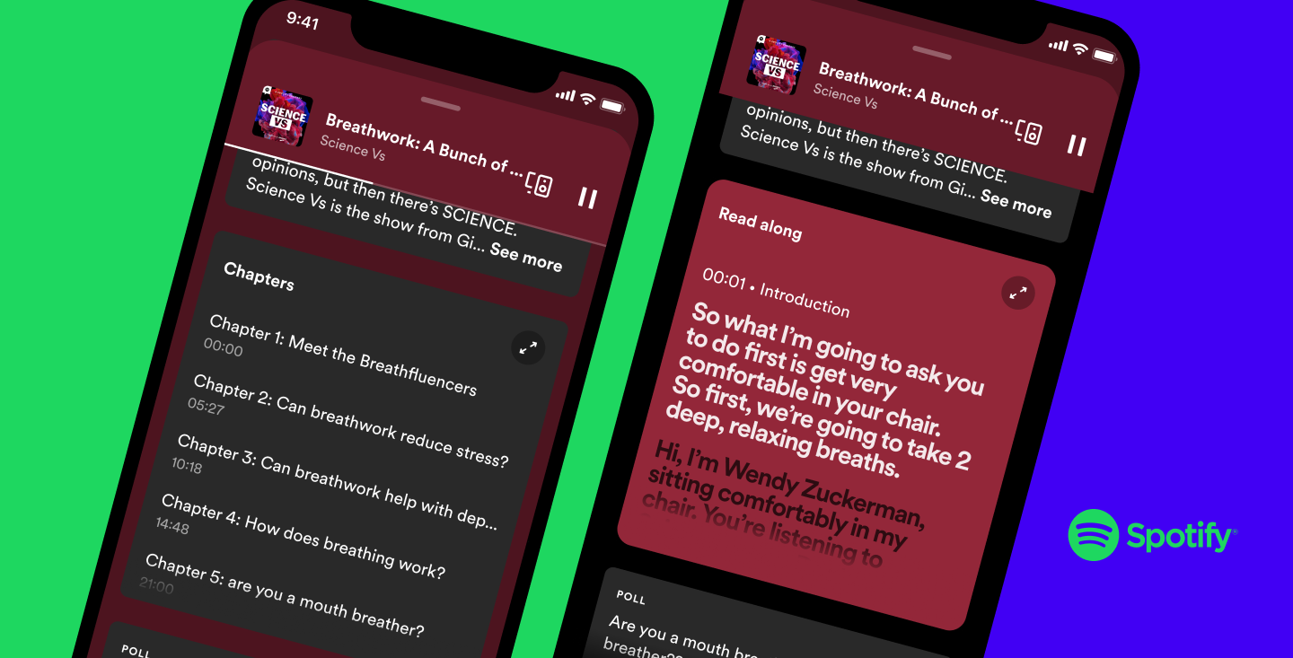 Spotify hat begonnen, automatisch generierte Transkripte zu Podcasts hinzuzufügen Spotify hat begonnen, automatisch generierte Transkripte zu Podcasts hinzuzufügen