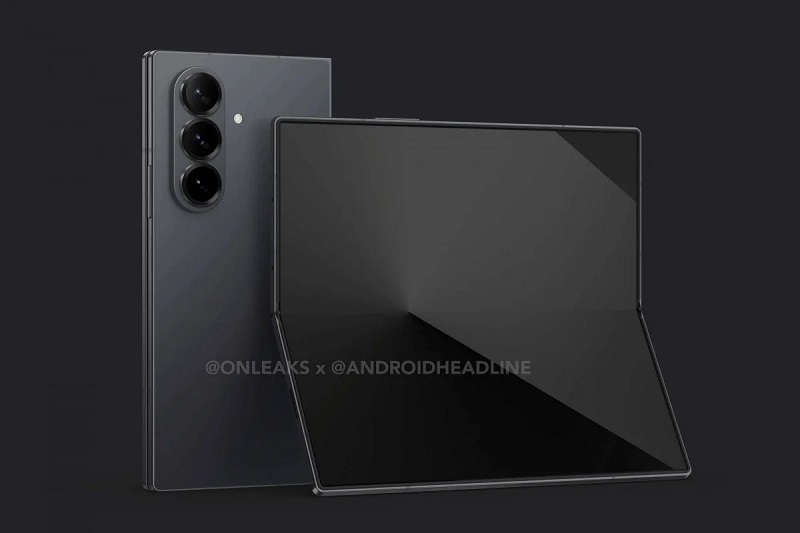Galaxy Z Fold 7 durchgesickert Render Galaxy Z Fold 7 durchgesickert Render