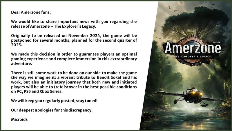 Journey to the Jungle wird verschoben - Der französische Publisher Microids hat die Veröffentlichung von Amerzone: The Explorer's Legacy auf 2025 verschoben-2 Journey to the Jungle wird verschoben - Der französische Publisher Microids hat die Veröffentlichung von Amerzone: The Explorer's Legacy auf 2025 verschoben-2
