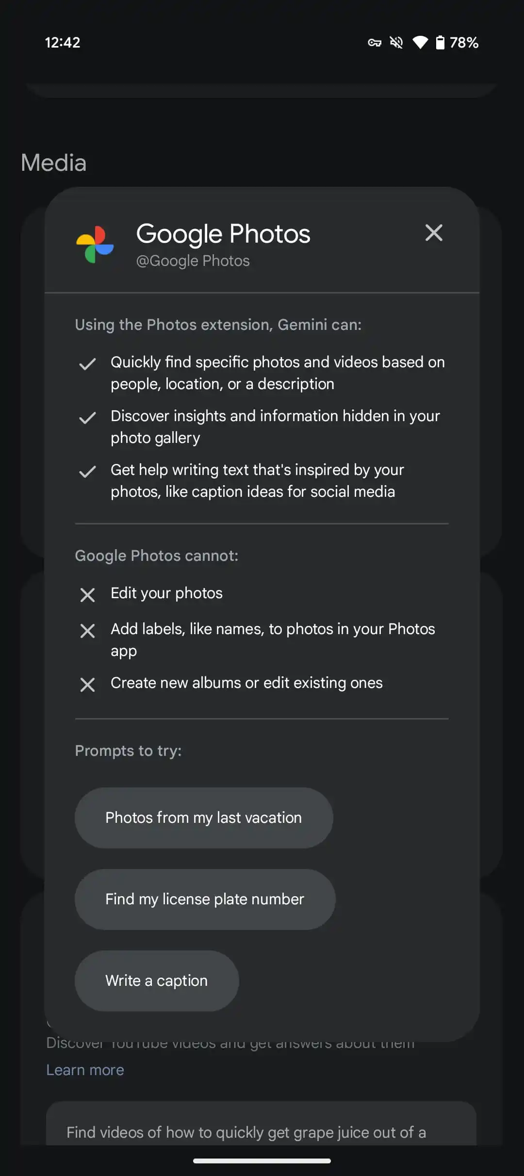 Bild der Gemini-Integration mit Google Photo 2 Bild der Gemini-Integration mit Google Photo 2