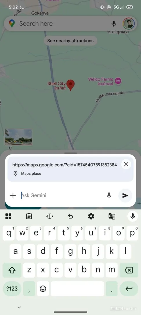 Chip für Gemini Google Maps Schnittstelle Chip für Gemini Google Maps Schnittstelle