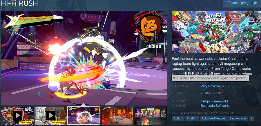 Das Rhythmus-Actionspiel Hi-Fi Rush erhält begeisterte Kritiken! Spieler freuen sich über die überraschende Veröffentlichung von Tango Gameworks-2 Das Rhythmus-Actionspiel Hi-Fi Rush erhält begeisterte Kritiken! Spieler freuen sich über die überraschende Veröffentlichung von Tango Gameworks-2
