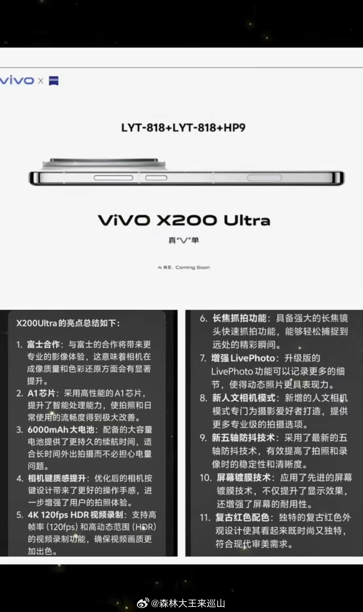 Vivo X200 Ultra Bildschirmfoto des Vivo X200 Ultra