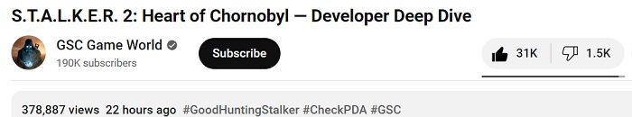 Die Spieler sind begeistert von der Enthüllung von Stalker 2: Heart of Chornobyl - Gameplay-Material von den Entwicklern erhält eine große Anzahl von Likes und lobenden Kommentaren-2 Die Spieler sind begeistert von der Enthüllung von Stalker 2: Heart of Chornobyl - Gameplay-Material von den Entwicklern erhält eine große Anzahl von Likes und lobenden Kommentaren-2