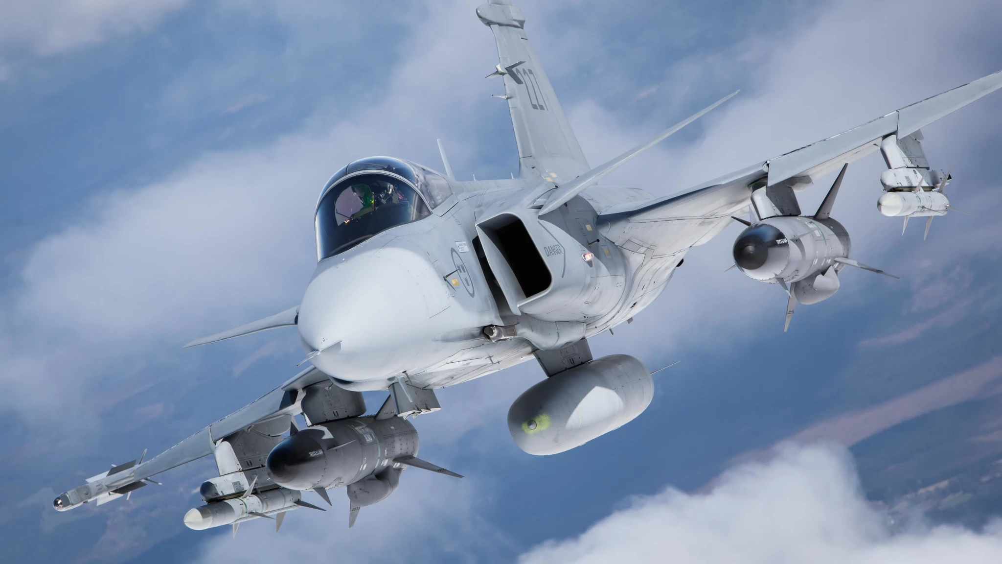 Schwedisches Kampfflugzeug JAS 39 Gripen Schwedisches Kampfflugzeug JAS 39 Gripen