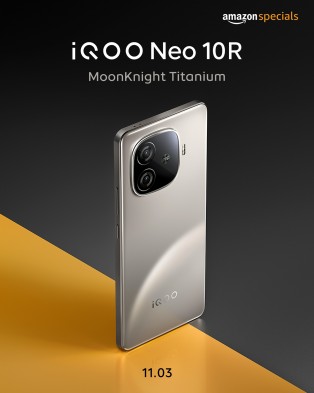 Smartphone iQOO Neo 10R in der Farbe Raging Blue Smartphone iQOO Neo 10R in der Farbe Raging Blue