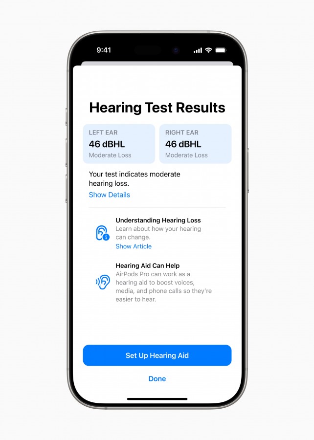 Image der AirPods Pro 2 mit neuem Hörgerätemodus Image der AirPods Pro 2 mit neuem Hörgerätemodus
