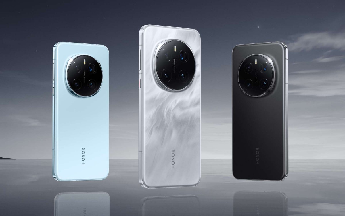 Honor Magic7 Pro Honor Magic7 Pro Smartphone in drei Farben Lunar Shadow Grey, Schwarz, Breeze Blue
