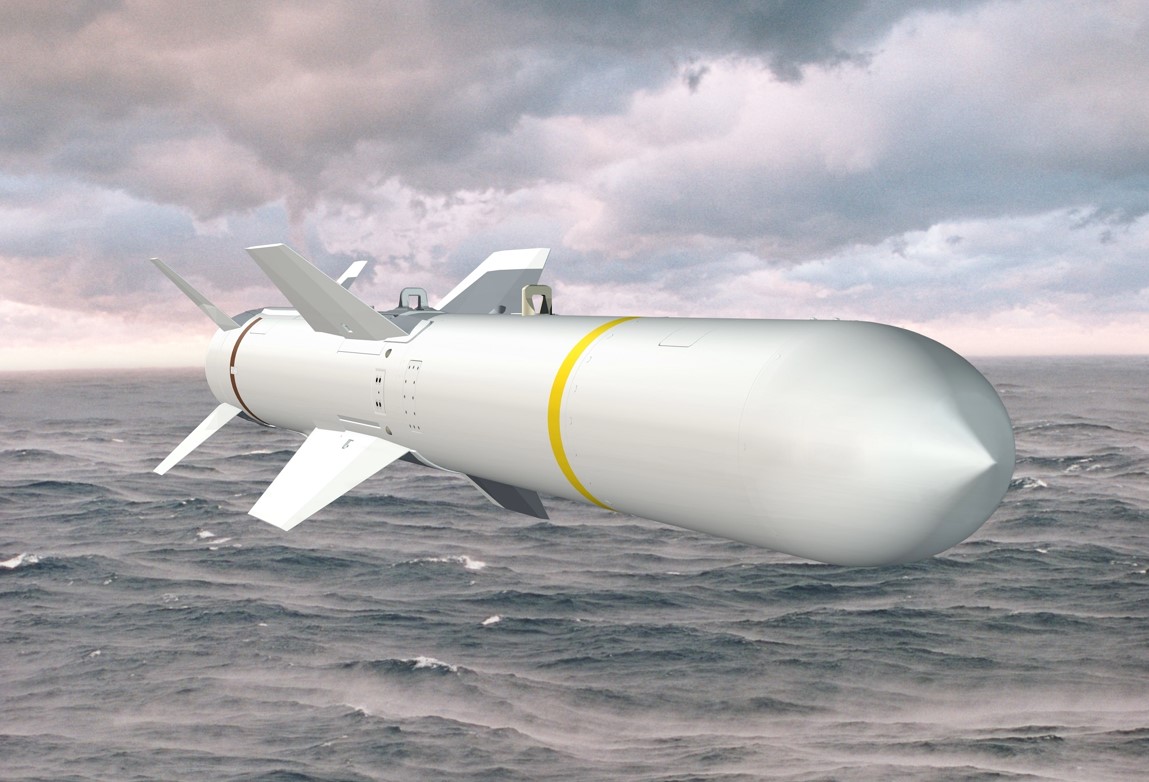 Illustration der Harpoon-Rakete Illustration der Harpoon-Rakete