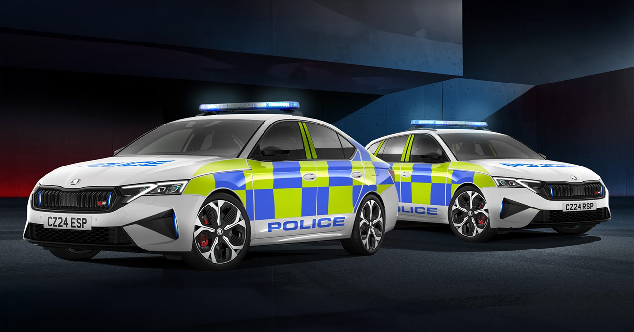 Aktualisierter Octavia vRS in Polizeiversion Aktualisierter Octavia vRS in Polizeiversion