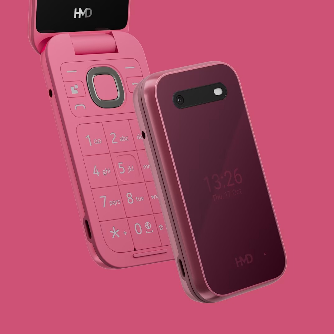 HMD 2660 Flip in roter Farbe HMD 2660 Flip in roter Farbe