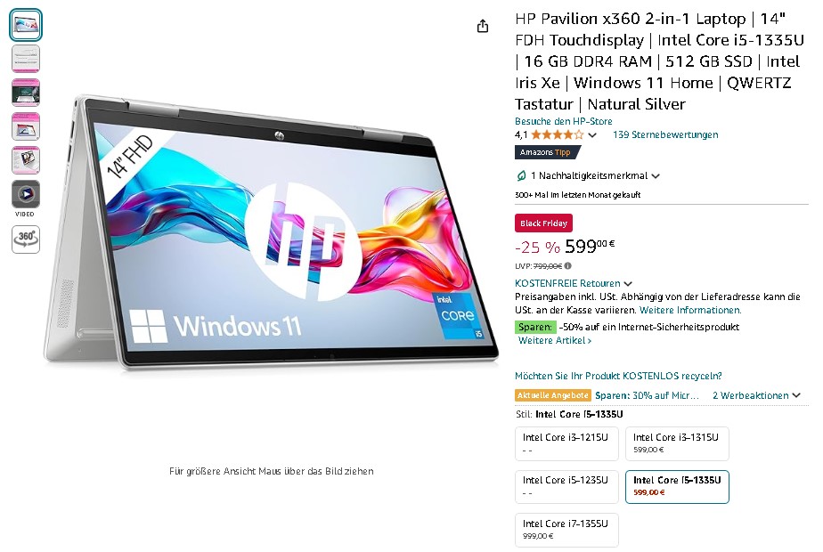 HP Pavilion x360 Screenshot HP Pavilion x360 Screenshot