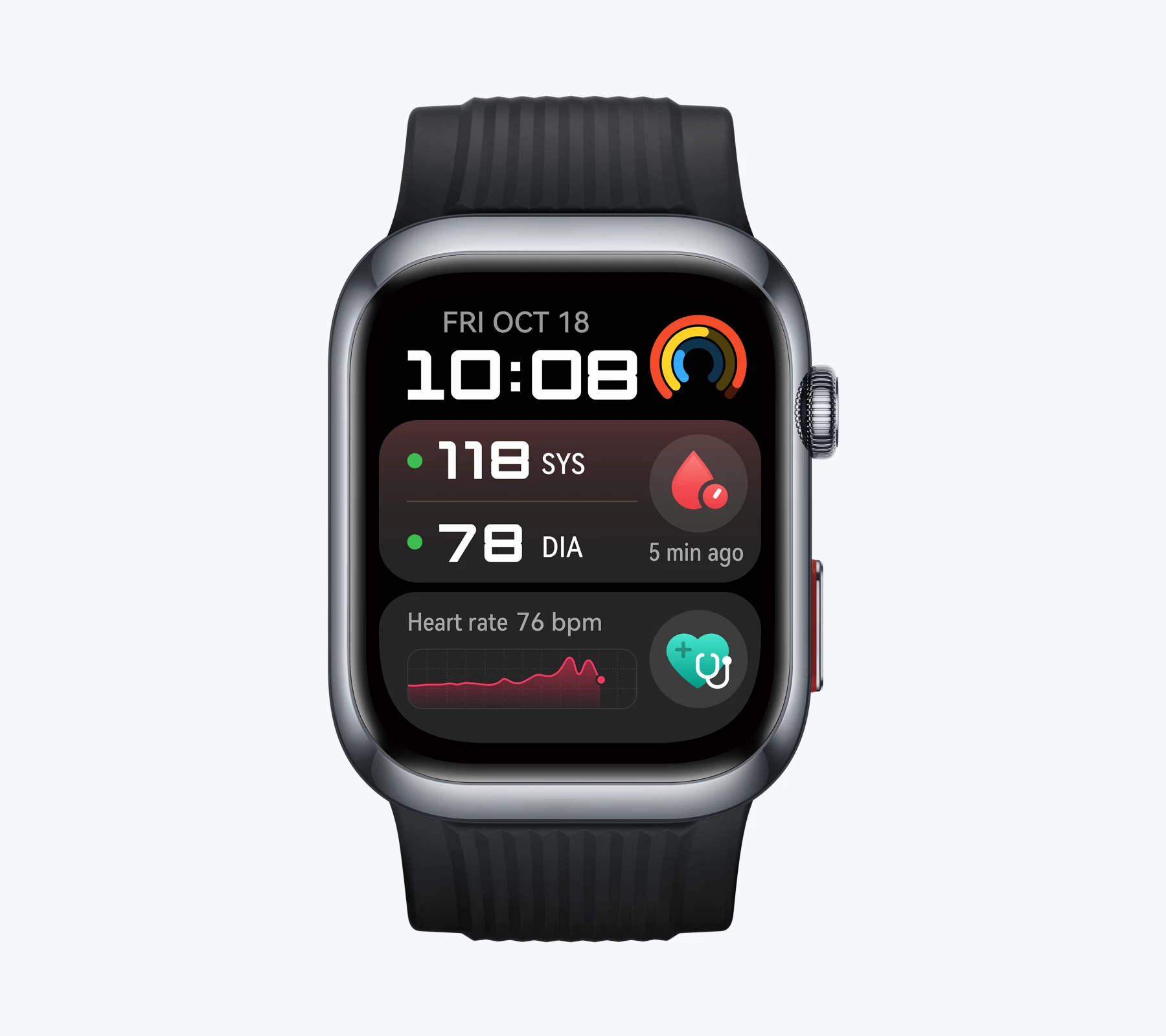 Huawei Watch D2 Schwarz Vorderansicht Huawei Watch D2 Schwarz Vorderansicht