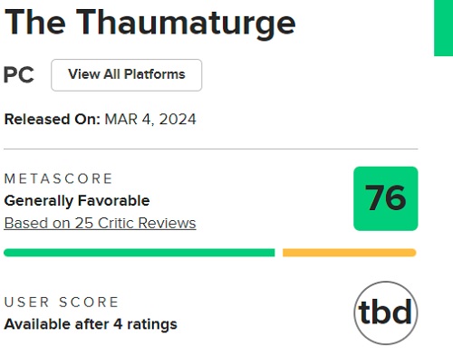 Kein Meisterwerk, aber ein großartiges RPG: Kritiker bewerten The Thaumaturge positiv-2 Kein Meisterwerk, aber ein großartiges RPG: Kritiker bewerten The Thaumaturge positiv-2
