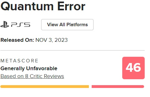 Schlechte Umsetzung großer Ideen: Die Kritiker waren mit dem Horror-Shooter Quantum Error nicht zufrieden. Das Spiel erhielt schlechte Noten-2 Schlechte Umsetzung großer Ideen: Die Kritiker waren mit dem Horror-Shooter Quantum Error nicht zufrieden. Das Spiel erhielt schlechte Noten-2
