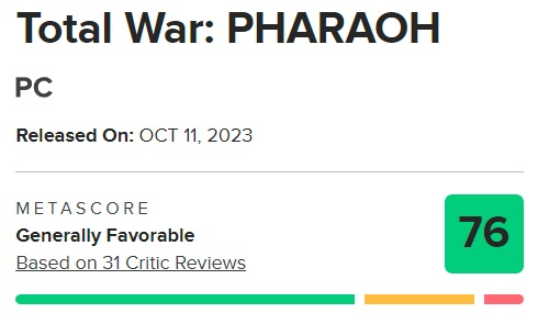 Eine vertraute Strategie in einer neuen Umgebung: Kritiker begrüßten Total War: Pharaoh, bemängelten aber den Mangel an neuen Ideen-2 Eine vertraute Strategie in einer neuen Umgebung: Kritiker begrüßten Total War: Pharaoh, bemängelten aber den Mangel an neuen Ideen-2