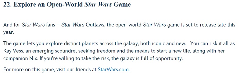 Disney: Ubisofts Actionspiel Star Wars Outlaws wird Ende 2024 veröffentlicht-2 Disney: Ubisofts Actionspiel Star Wars Outlaws wird Ende 2024 veröffentlicht-2