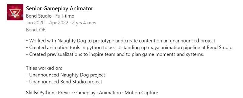 Die Entwickler von Days Gone und die Macher von The Last of Us arbeiten möglicherweise an einem gemeinsamen, noch unangekündigten Projekt-2 Die Entwickler von Days Gone und die Macher von The Last of Us arbeiten möglicherweise an einem gemeinsamen, noch unangekündigten Projekt-2