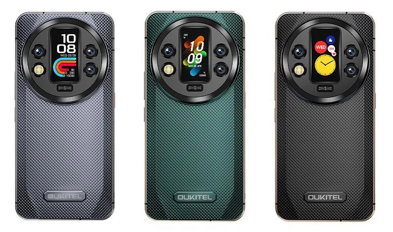Drei Farben des WP200 Pro Gehäuses. Quelle: Oukitel