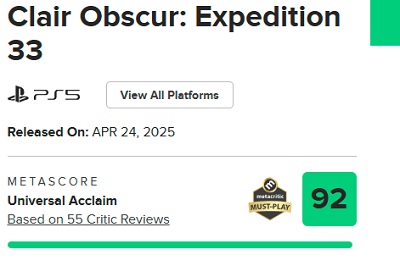 Screenshot aus dem Spiel Clair Obscur: Expedition 33