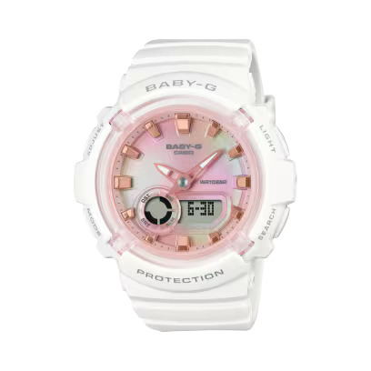 BGA-280TD-7AJF Uhr mit rosa Zifferblatt