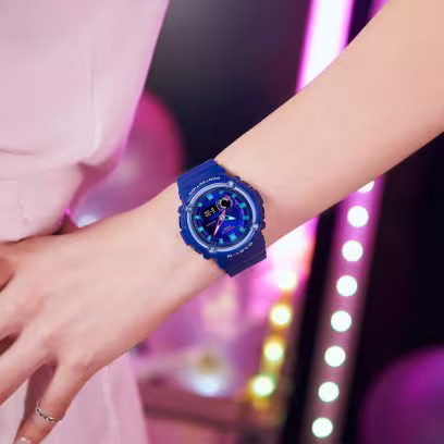 Casio-Uhren mit Regenbogen-Design