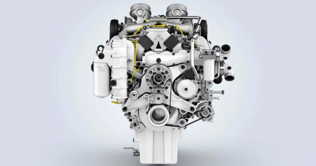 Liebherr-Motor D9612 im Einsatz Liebherr-Motor D9612 im Einsatz