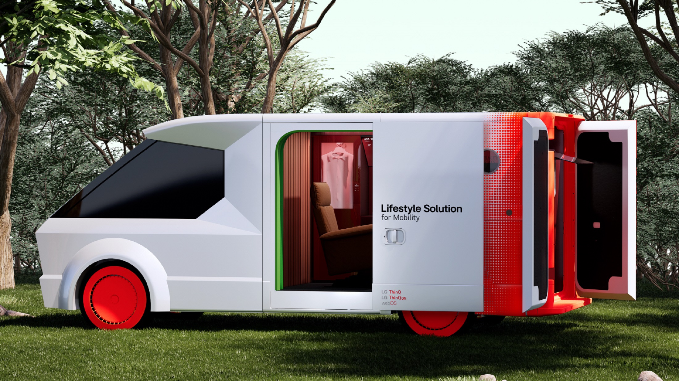 Futuristisches Aussehen des Lifestyle Solution for Mobility-Vans