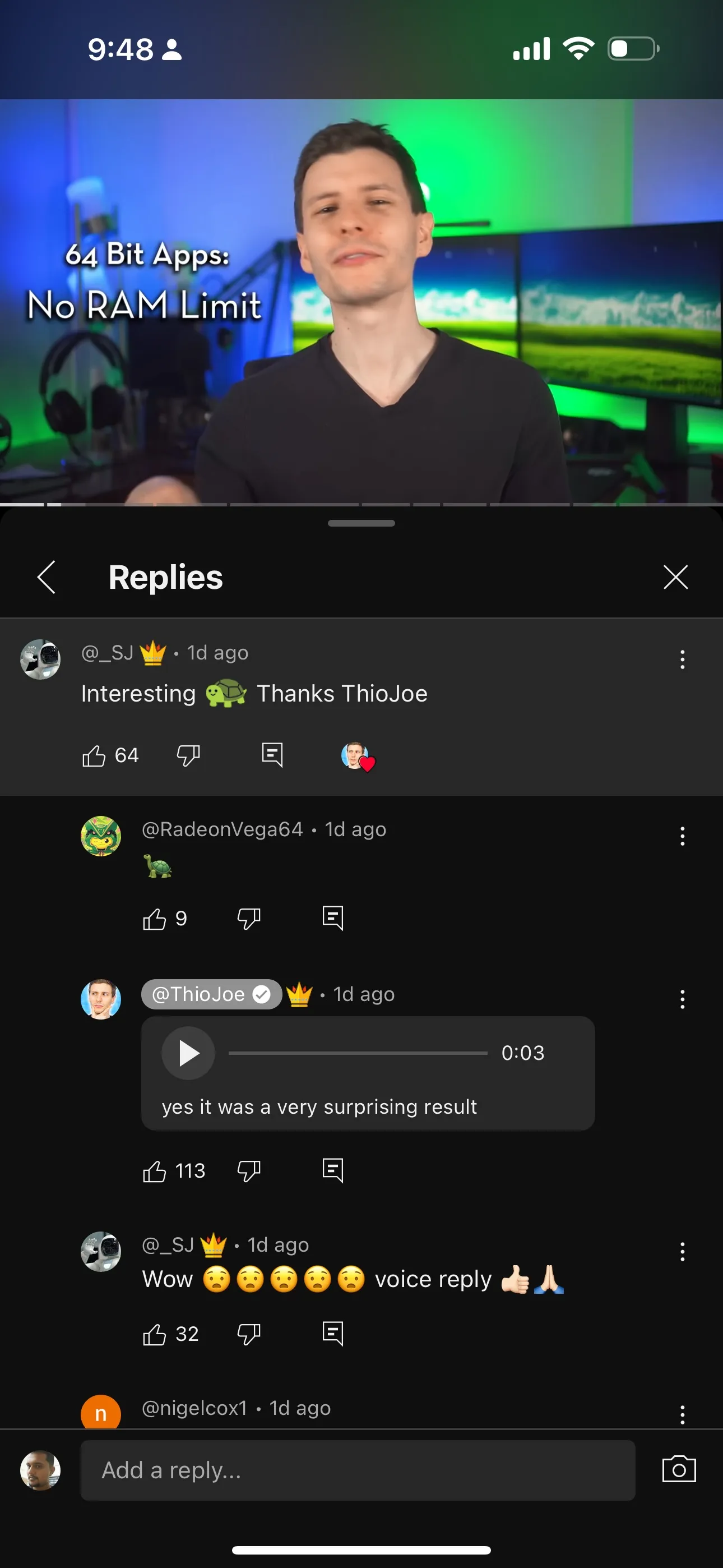 Illustration: Techcrunch Beispiel für einen Sprachkommentar in YouTube