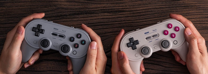 8BitDo Pro 3 controller in different colours
