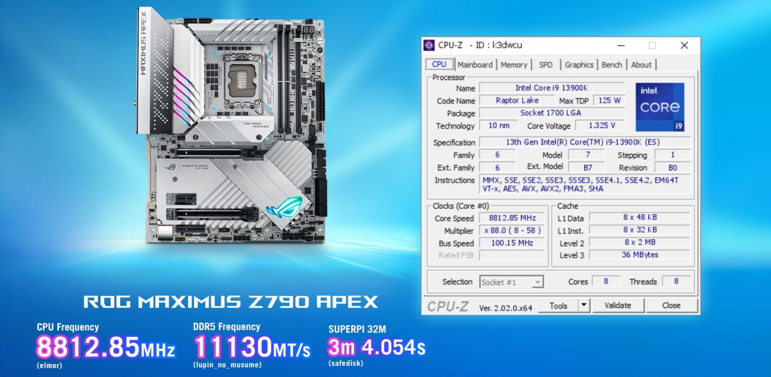 Intel Core i9-13900K bricht Weltrekord im Übertakten von Consumer-Prozessoren, der mehr als acht Jahre Bestand hatte-3 Intel Core i9-13900K bricht Weltrekord im Übertakten von Consumer-Prozessoren, der mehr als acht Jahre Bestand hatte-3