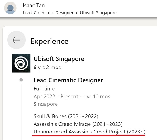 Ein Mitarbeiter von Ubisoft Singapur hat indirekt die Entwicklung eines Remakes von Assassin's Creed IV: Black Flag bestätigt-2 Ein Mitarbeiter von Ubisoft Singapur hat indirekt die Entwicklung eines Remakes von Assassin's Creed IV: Black Flag bestätigt-2