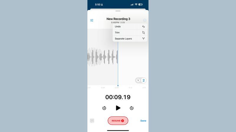 Überlagerte Sprachnotizen in iOS 18.2 Überlagerte Sprachnotizen in iOS 18.2