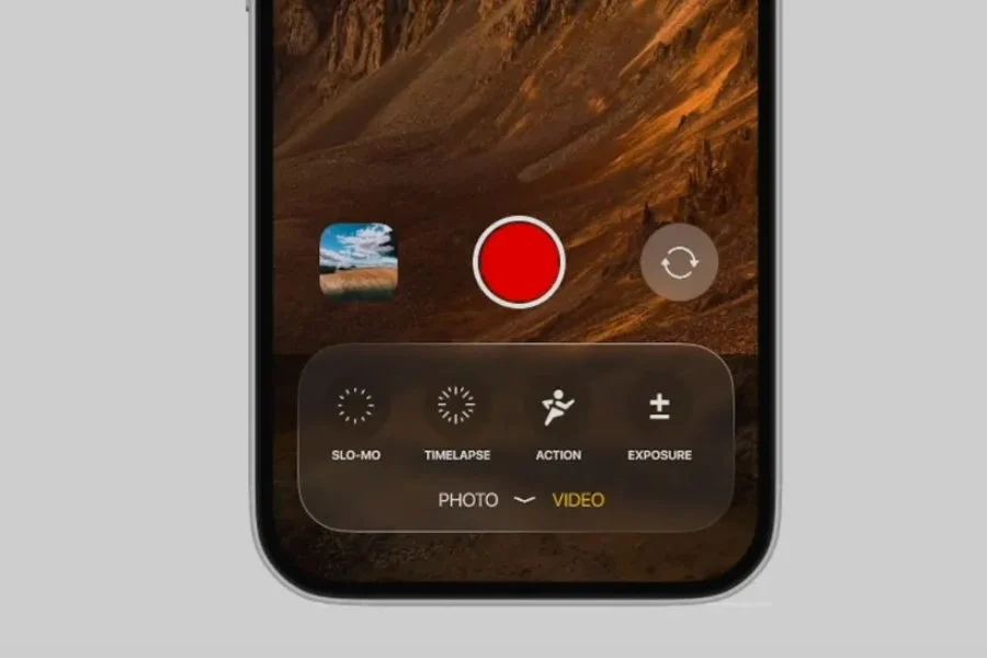 Angeblich soll die neue Oberfläche der Kamera-App in iOS 19