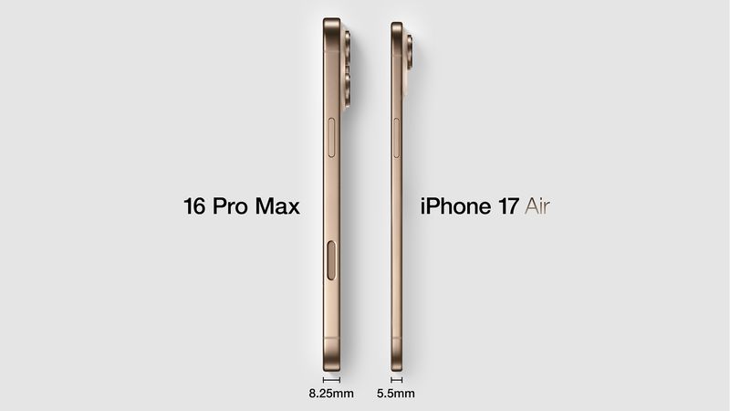 Vergleich von iPhone 16 Pro und iPhone 17 Air Vergleich von iPhone 16 Pro und iPhone 17 Air