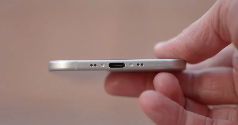 Steckverbinder des iPhone 17 Air. Illustration: AppleTrack Steckverbinder des iPhone 17 Air. Illustration: AppleTrack