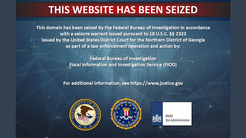 Banner über die Sperrung der nsw2u-Website durch das FBI Banner über die Sperrung der nsw2u-Website durch das FBI