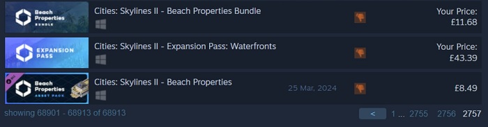 Es war schwer, aber sie haben es geschafft: Die Entwickler von Cities Skylines 2 haben das Add-on Beach Properties als das schlechteste Produkt auf Steam veröffentlicht-2 Es war schwer, aber sie haben es geschafft: Die Entwickler von Cities Skylines 2 haben das Add-on Beach Properties als das schlechteste Produkt auf Steam veröffentlicht-2