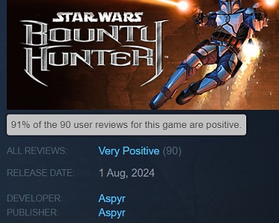 Die Spieler loben das Remaster von Star Wars: Bounty Hunter, während die Kritiker zurückhaltende Kritiken abgeben-6 Die Spieler loben das Remaster von Star Wars: Bounty Hunter, während die Kritiker zurückhaltende Kritiken abgeben-6