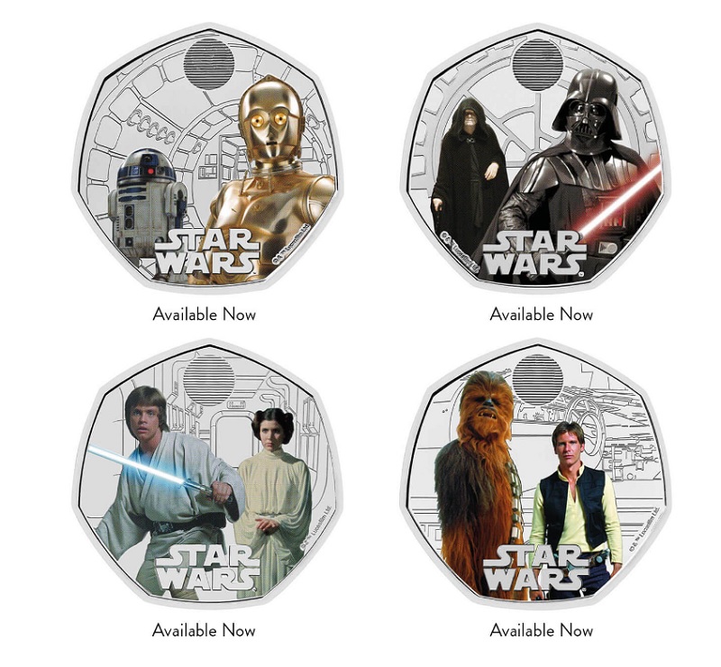 Ein königliches Geschenk für Star-Wars-Fans: Die britische Münzprägeanstalt hat eine Münzsammlung mit Figuren aus der kultigen Filmsaga herausgegeben-2