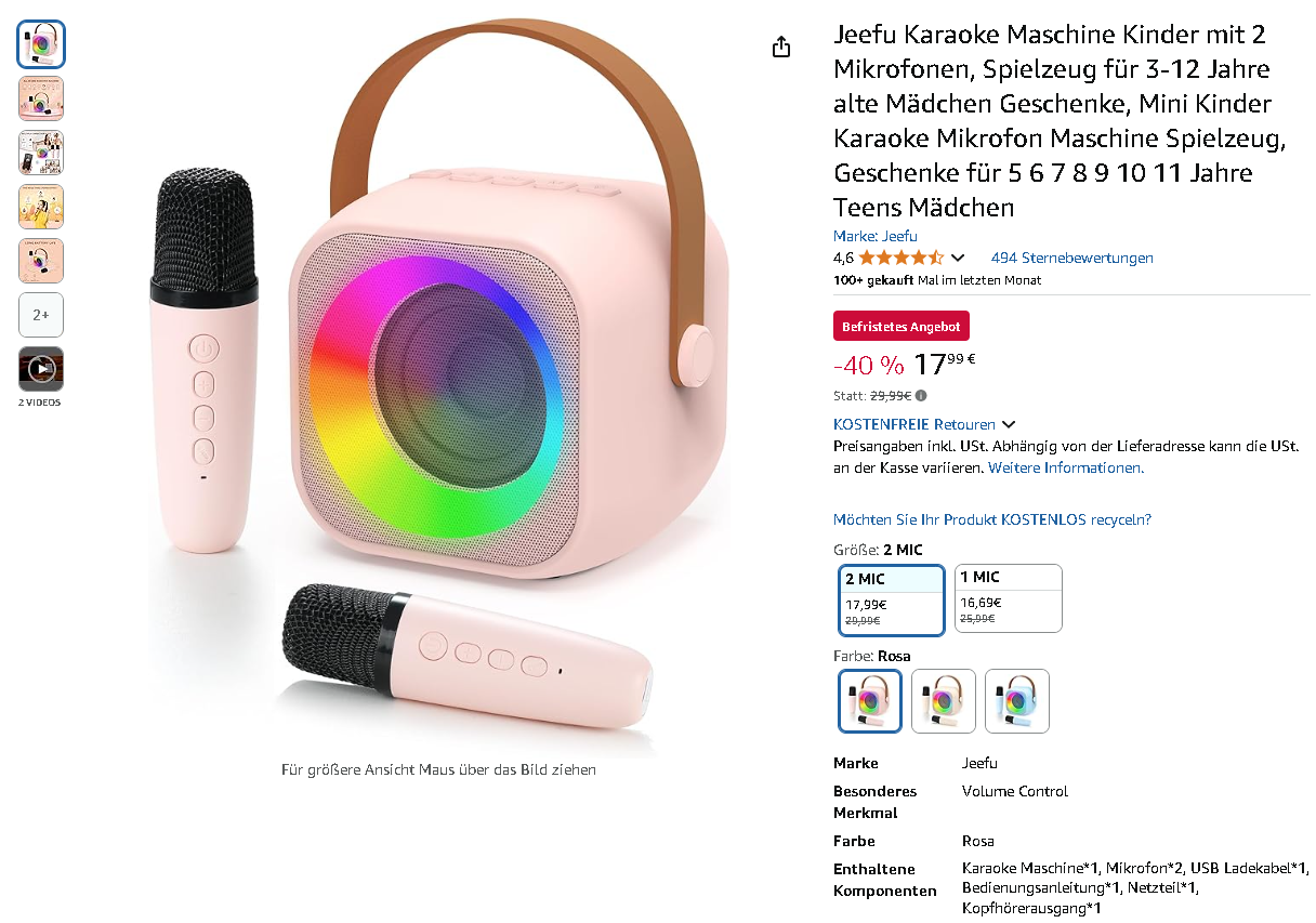 Jeefu Karaoke Maschine
