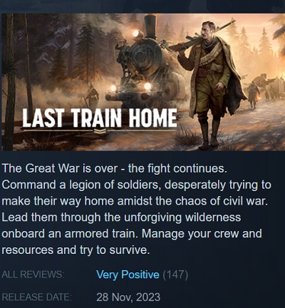 Kritiker und Spieler haben die Last Train Home-Strategie begeistert aufgenommen: Das Spiel hat hervorragende Kritiken und hohe Wertungen-6 Kritiker und Spieler haben die Last Train Home-Strategie begeistert aufgenommen: Das Spiel hat hervorragende Kritiken und hohe Wertungen-6