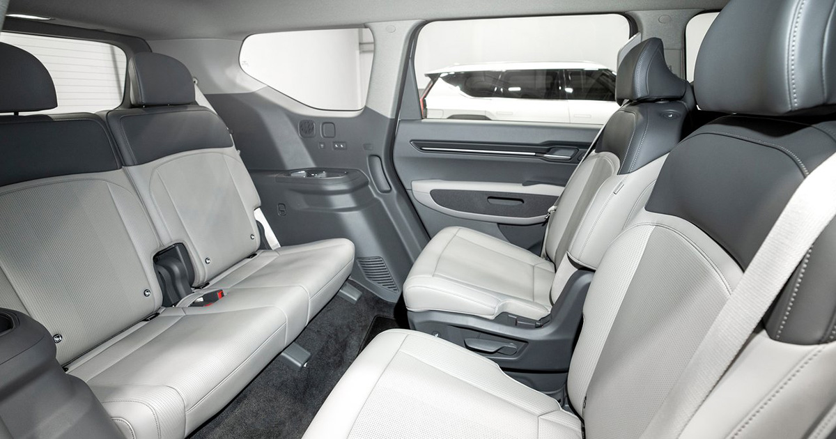 Kia EV9 zweite und dritte Sitzreihe Kia EV9 zweite und dritte Sitzreihe