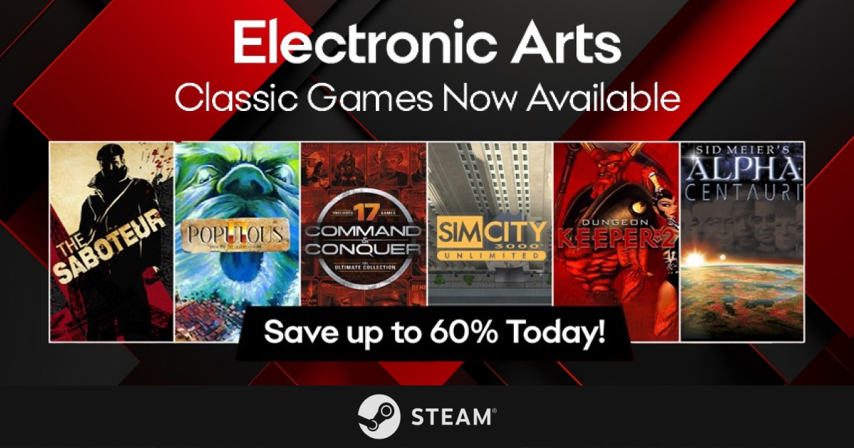 Eine Sammlung von Electronic Arts' kultigen Spielen wurde auf Steam veröffentlicht: Spieler können die Command & Conquer-Serie, The Saboteur und andere Hits der Vergangenheit genießen Eine Sammlung von Electronic Arts' kultigen Spielen wurde auf Steam veröffentlicht: Spieler können die Command & Conquer-Serie, The Saboteur und andere Hits der Vergangenheit genießen