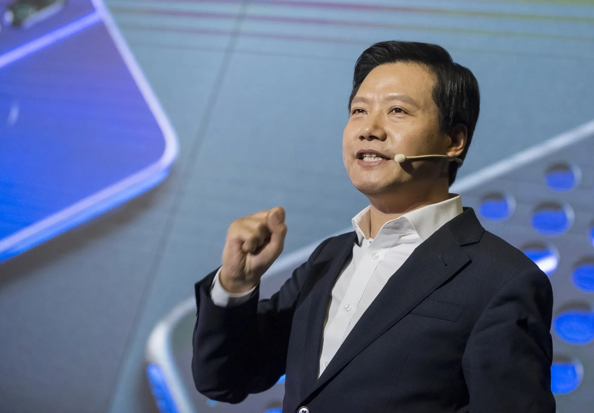 Xiaomi-Chef Lei Jun Xiaomi-CEO Lei Jun bei der Vorstellung des Mi AI Stick