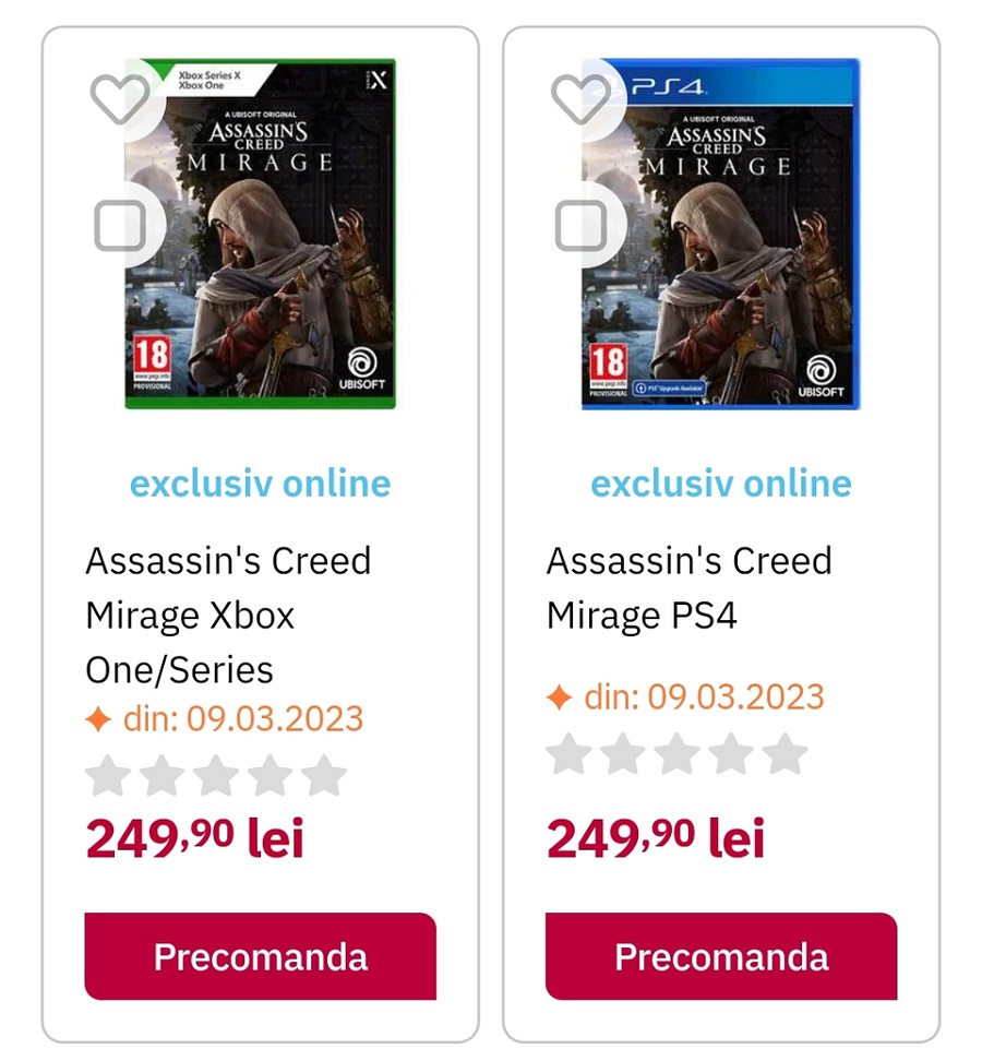 Assassin's Creed: Mirage wird im März veröffentlicht? Dies geht aus Informationen des rumänischen Einzelhandelsnetzes hervor-2 Assassin's Creed: Mirage wird im März veröffentlicht? Dies geht aus Informationen des rumänischen Einzelhandelsnetzes hervor-2